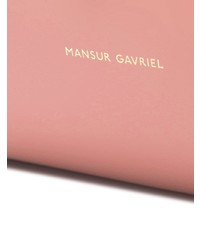 Розовая кожаная сумка-мешок от Mansur Gavriel