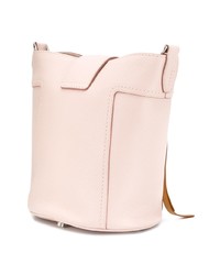 Розовая кожаная сумка-мешок от Tod's