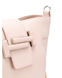 Розовая кожаная сумка-мешок от Tod's