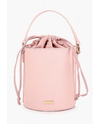 Розовая кожаная сумка-мешок от Skinnydip