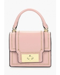 Розовая кожаная сумка-саквояж от Baggini
