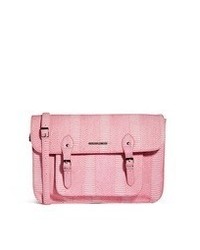 Розовая кожаная сумка-саквояж от French Connection