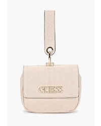 Розовая кожаная сумка-саквояж от GUESS