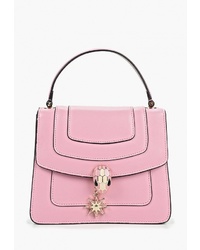 Розовая кожаная сумка-саквояж от Marco Bonne`