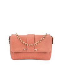 Розовая кожаная сумка-саквояж от RED Valentino