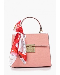 Розовая кожаная сумка-саквояж от Roberto Buono