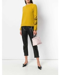 Розовая кожаная сумка-саквояж от Tod's