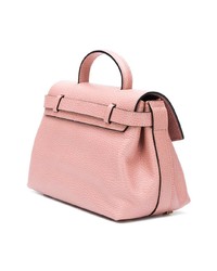 Розовая кожаная сумка-саквояж от Visone