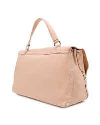 Розовая кожаная сумка-саквояж от Zanellato