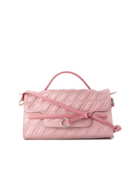 Розовая кожаная сумка-саквояж от Zanellato