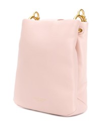 Розовая кожаная сумка через плечо с украшением от Tory Burch