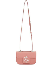Розовая кожаная сумка через плечо от Alexander McQueen
