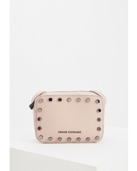 Розовая кожаная сумка через плечо от Armani Exchange