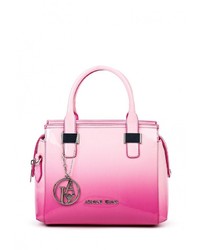 Розовая кожаная сумка через плечо от Armani Jeans
