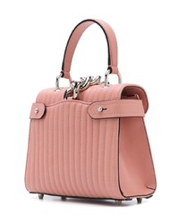 Розовая кожаная сумка через плечо от Moschino