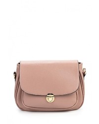 Розовая кожаная сумка через плечо от Baggini