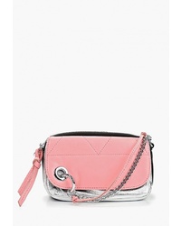 Розовая кожаная сумка через плечо от Baggini