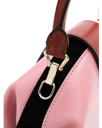 Розовая кожаная сумка через плечо от Manu Atelier