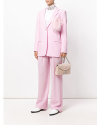 Розовая кожаная сумка через плечо от Christopher Kane