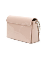 Розовая кожаная сумка через плечо от Christopher Kane