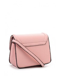 Розовая кожаная сумка через плечо от Diva