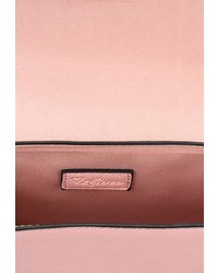 Розовая кожаная сумка через плечо от Diva
