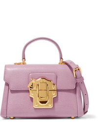 Розовая кожаная сумка через плечо от Dolce & Gabbana