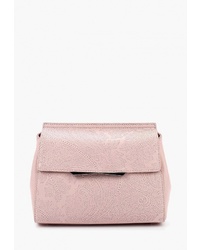 Розовая кожаная сумка через плечо от Eleganzza
