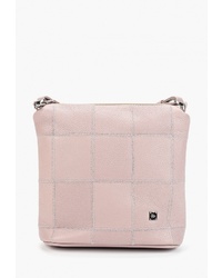 Розовая кожаная сумка через плечо от Franchesco Mariscotti