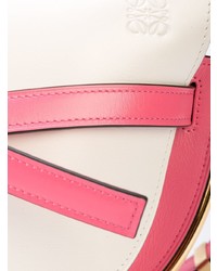 Розовая кожаная сумка через плечо от Loewe
