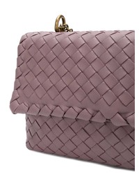 Розовая кожаная сумка через плечо от Bottega Veneta