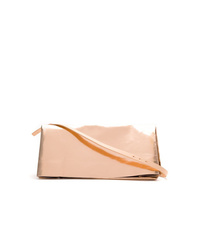 Розовая кожаная сумка через плечо от Gloria Coelho