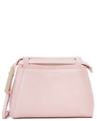 Розовая кожаная сумка через плечо от Karen Walker