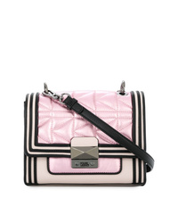 Розовая кожаная сумка через плечо от Karl Lagerfeld