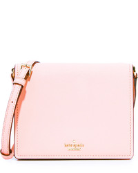 Розовая кожаная сумка через плечо от Kate Spade