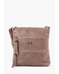 Розовая кожаная сумка через плечо от Laccoma