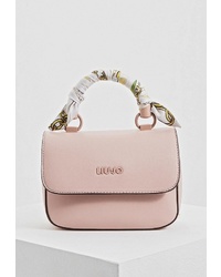 Розовая кожаная сумка через плечо от Liu Jo