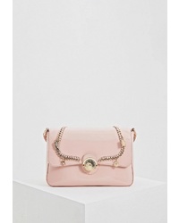 Розовая кожаная сумка через плечо от Liu Jo