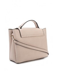 Розовая кожаная сумка через плечо от Mango