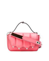 Розовая кожаная сумка через плечо от Marco De Vincenzo