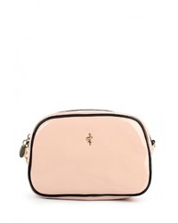 Розовая кожаная сумка через плечо от Menbur