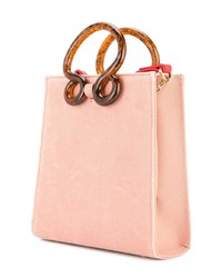 Розовая кожаная сумка через плечо от Lizzie Fortunato Jewels