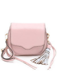 Розовая кожаная сумка через плечо от Rebecca Minkoff