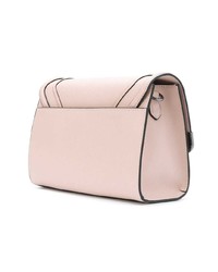 Розовая кожаная сумка через плечо от Karl Lagerfeld
