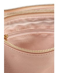 Розовая кожаная сумка через плечо от Sela