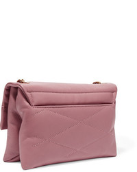 Розовая кожаная сумка через плечо от Lanvin