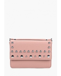 Розовая кожаная сумка через плечо от Tivalini