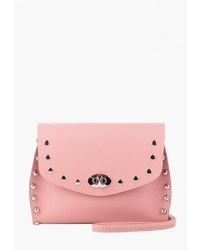 Розовая кожаная сумка через плечо от Vintage
