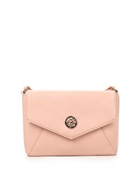Розовая кожаная сумка через плечо от Zarina