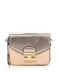 Розовая кожаная сумка через плечо от Zarina